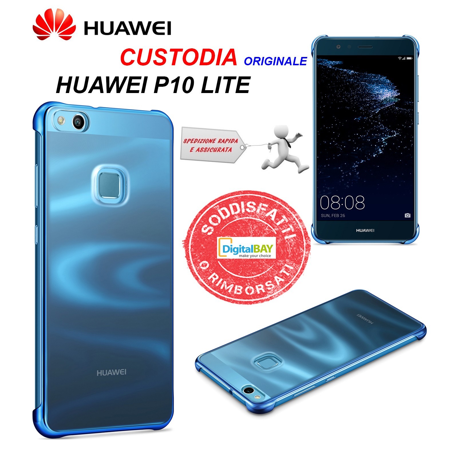 custodia huawei p10 lite blu custodia huawei p10 lite blu